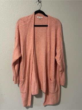 American Eagle Outfitters Blush Pink Open-Front Cardigan